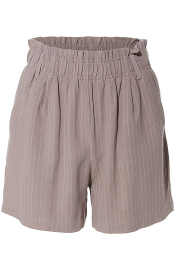 Linen Striped Shorts Slide 1