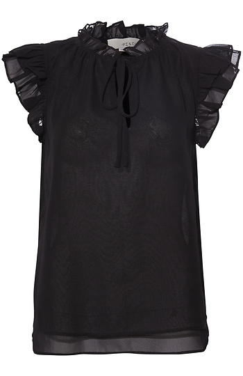 Short Ruffle Sleeve Top Slide 1