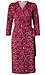 Printed 3/4 Sleeve Wrap Dress Thumb 1
