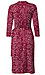 Printed 3/4 Sleeve Wrap Dress Thumb 2