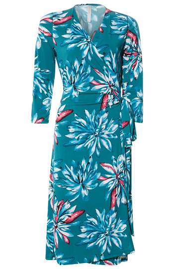 Floral Wrap Dress Slide 1