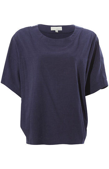 Boat Neck Short Sleeve Top Slide 1