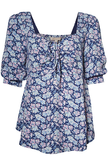 Puff Sleeve Floral Top Slide 1