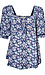 Puff Sleeve Floral Top Thumb 1