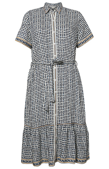 Short Sleeve Belted Maxi Dress Slide 1