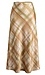 Satin Plaid Midi Skirt Thumb 1