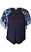 Tribal Raglan Combo Sleeve Top Thumb 1