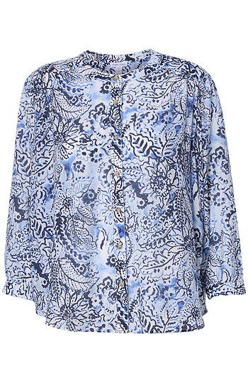 Printed Dolman Sleeve Top Slide 1