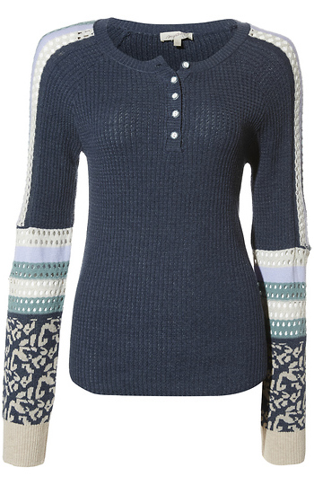 Mystree Contrast Sleeve Top Slide 1
