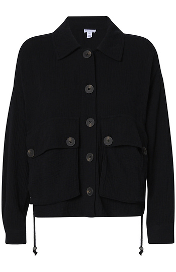 Long Sleeve Button Up Jacket Slide 1