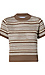 Crochet Stripe Short Sleeve Top Thumb 1