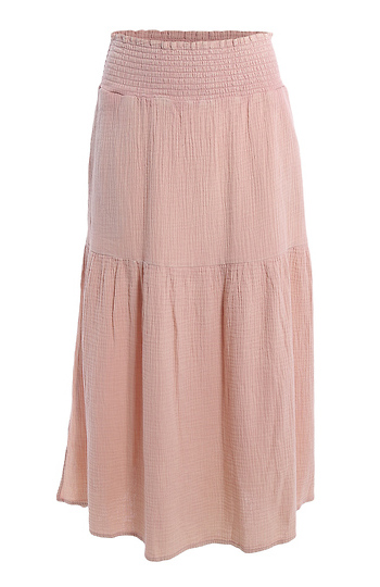 Smocked Waist Maxi Skirt Slide 1