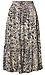 Printed Satin Midi Skirt Thumb 1