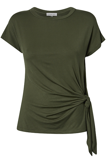 Side Knot Short Sleeve Slide 1