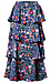 Floral Print Tiered Midi Skirt Thumb 1