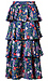 Floral Print Tiered Midi Skirt Thumb 2
