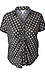 Tribal Button Down Shirt with Shirring Thumb 1