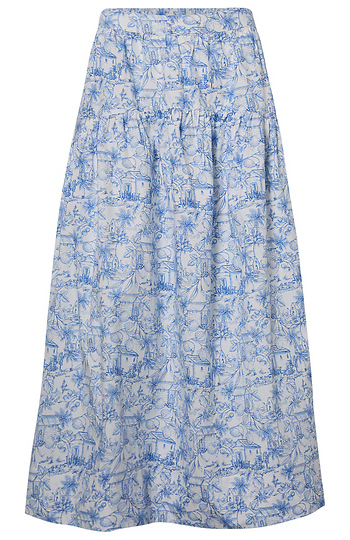 Printed Maxi Skirt Slide 1