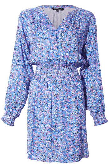 Velvet Heart Long Sleeve Floral Mini Dress Slide 1