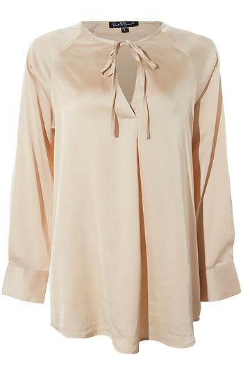 Velvet Heart Split Neck Blouse Slide 1