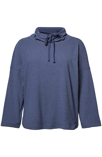 Long Sleeve Funnel Neck Top Slide 1