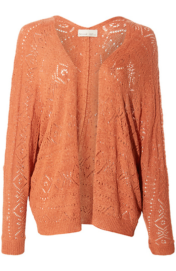 Open Front Crochet Cardigan Slide 1