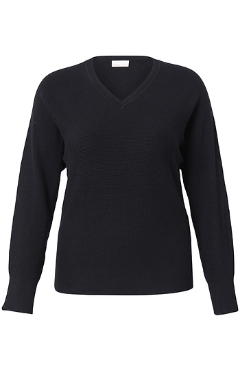 Ribbed V-Neck Sweater Slide 1