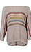 Striped Sweater w/ 3/4 Sleeves Thumb 1