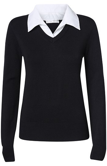 Collared Twofer Top Slide 1