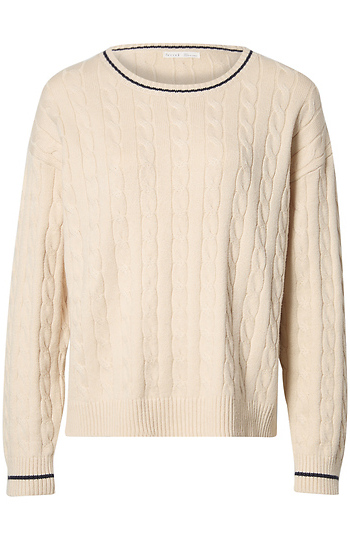 Cable Knit Sweater Slide 1