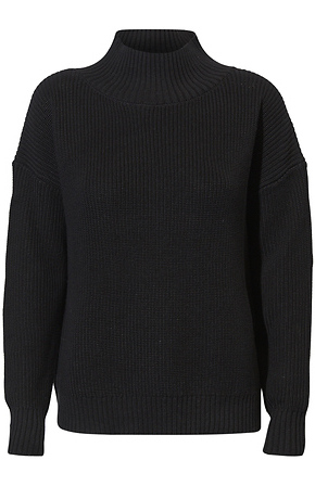 【I AM MARI アイアムマリ】Duard Pearl Turtle-Neck Pullover Turtleneck Sweater in Black S/M - M/L | DAILYLOOK