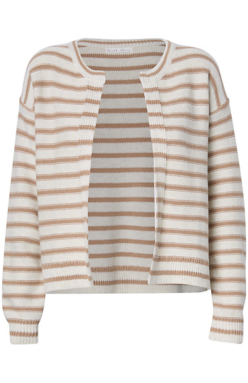 Striped Cardigan Slide 1