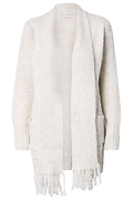 Cardigan with Attached Scarf