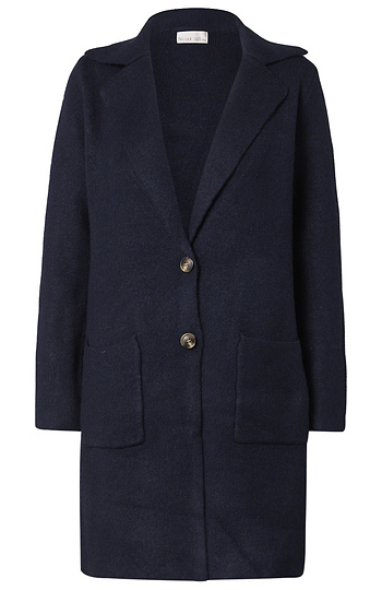 Buttoned Long Coatigan Slide 1
