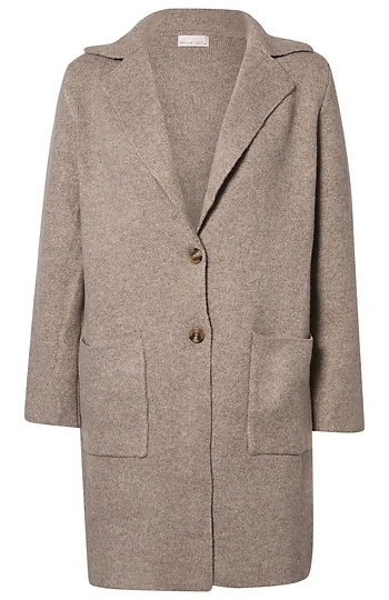 Buttoned Long Coatigan Slide 1