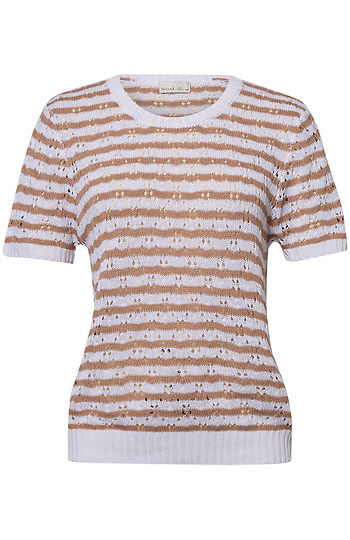Crochet Striped Top Slide 1