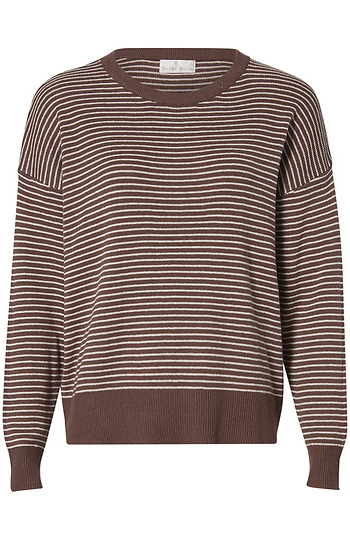 Striped Pullover Sweater Slide 1