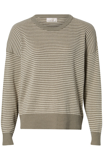 Striped Pullover Sweater Slide 1