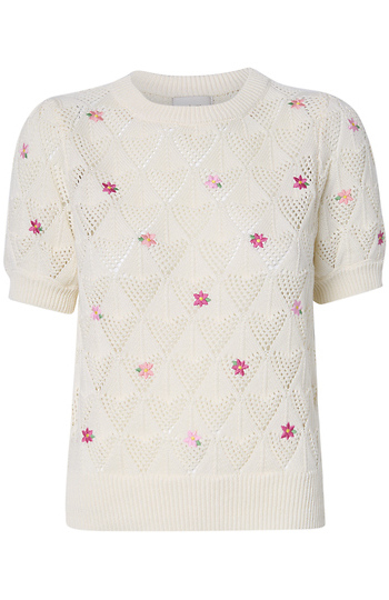 Floral Embroidered Top Slide 1