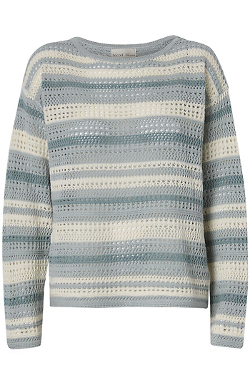 Striped Crochet Sweater Slide 1