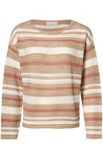 Striped Crochet Sweater Slide 1