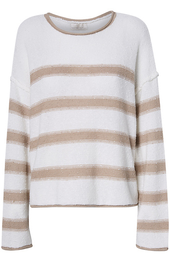 Striped Pullover Sweater Slide 1