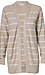 Open Front Striped Cardigan Thumb 1
