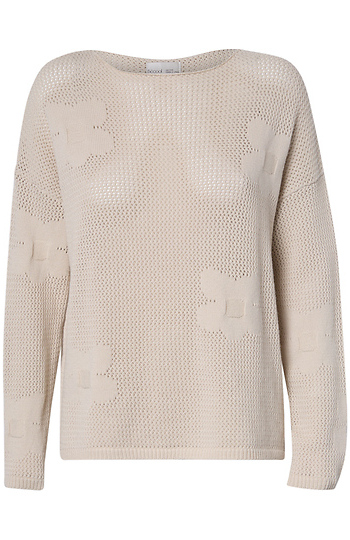 Flower Knit Pullover Slide 1