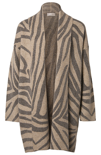 Zebra Print Cardigan Slide 1