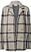 Plaid Collared Coatigan Thumb 1