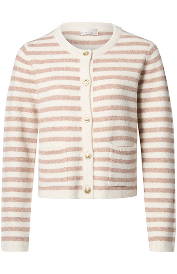 Striped Cardigan Slide 1