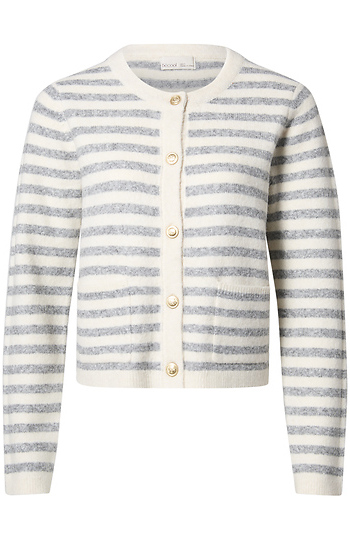 Striped Cardigan Slide 1