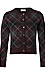 Argyle Print Cardigan Thumb 1