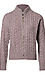 Cable Knit Zip Up Cardigan Thumb 1